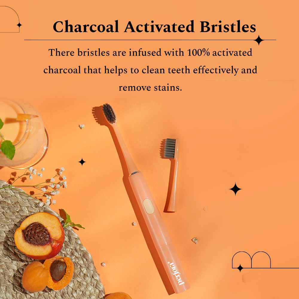 Electric Toothbrush - Model 002 - Peach Sorbet