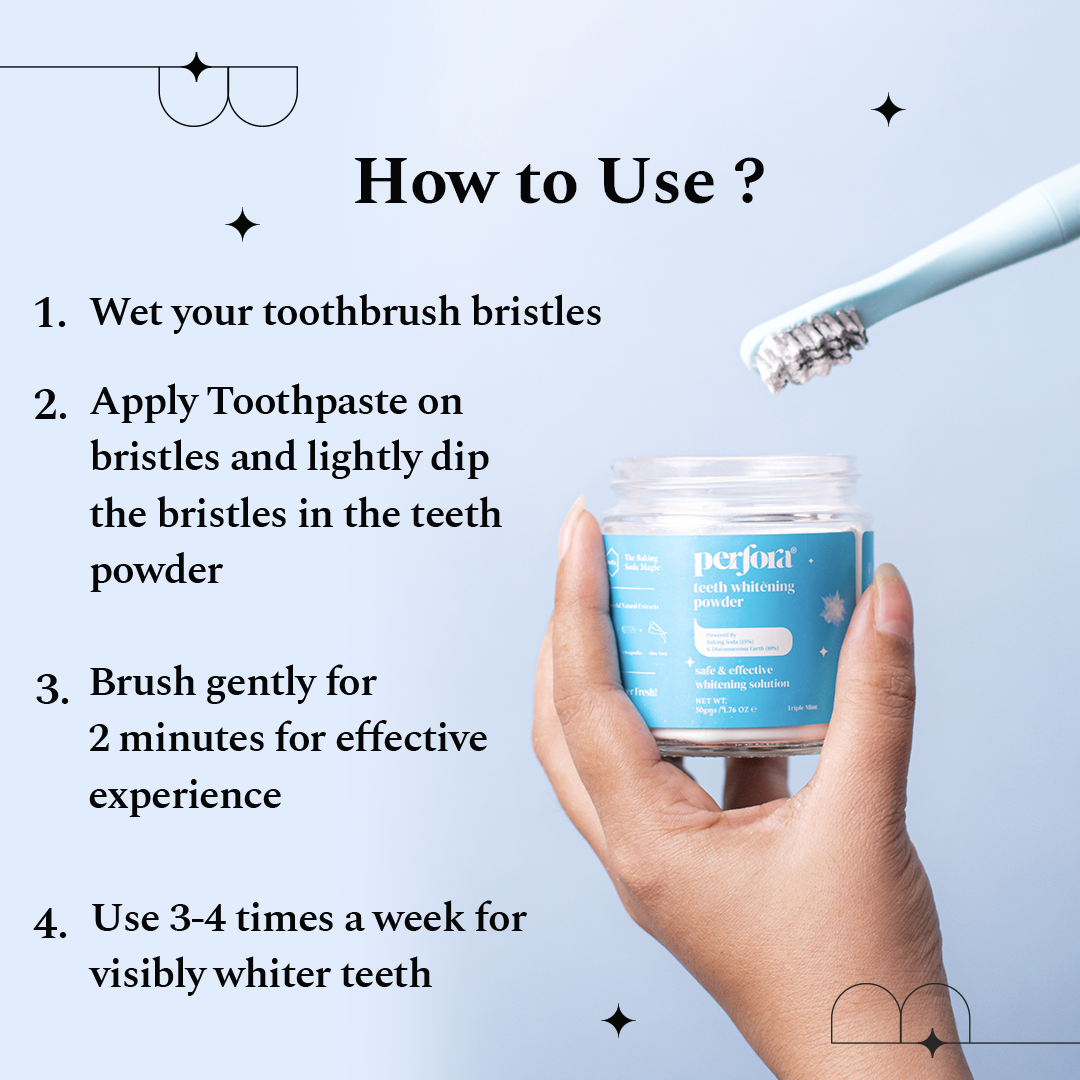 Teeth Whitening Powder - Triple Mint - 50 g