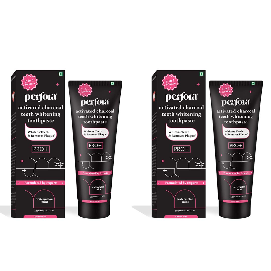 Charcoal PRO+ Toothpaste - Pack of 2 - 50 g Each